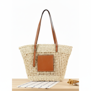 Bolso de punto para mujer de poliéster con estampado de estrellas entrelazadas para otoño e invierno - Product Image 1