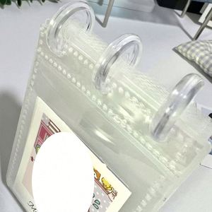 Album photo de bureau en forme de L – Classeur transparent à perforations champignon pour fan art et objets de collection d'idols - Product Image 5