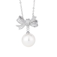 Ensemble de bijoux de mariage pour femme, boucles d'oreilles et collier en cuivre écologique, perles de coquillage blanches 14-12mm, design croix, anti-ternissement, vente en gros