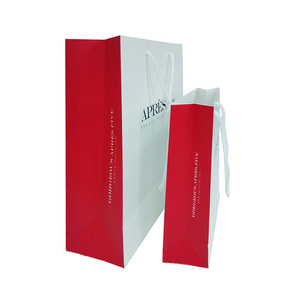 Tùy chỉnh sang trọng in logo mua sắm túi quà tặng giấy với Dây thừng màu trắng xử lý - Product Image 4