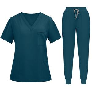 Conjuntos de Uniformes para Salón de Belleza, Alta Calidad, Logotipo Personalizado, Elásticos, para Enfermeras, Esteticistas, Ropa de Trabajo y Tiendas de Mascotas - Product Image 5