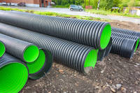 Tubes en plastique à double paroi ondulés DN300 DN400 DN500 DN600 DN800 DN1000 DN1200 HDPE