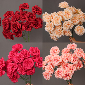Roses artificielles à branche unique en soie pour décorations de mariage, arrangements de plafond et allées, accessoires de décoration intérieure - Product Image 3