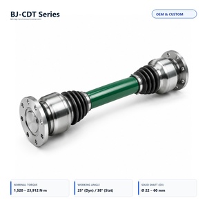 Giunto universale a gabbia di sfere tipo BJ-CDT 23912 N.m, albero telescopico isolato a 25 gradi per trasmissione gru metallurgiche - Product Image 1