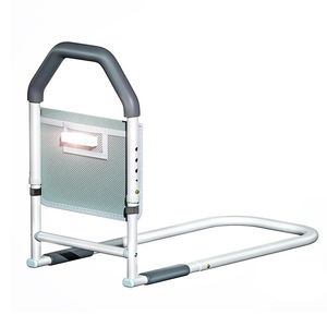 <b>Bed</b> <b>Rail</b> with Non-Slip Handle - Sturdy <b>Side</b> <b>Rail</b> Supports up to 360 Lbs Fits King to Twin <b>Beds</b>, Easy Install with Storage Pocket - Product Image 1