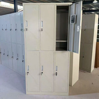 Armoire de classement silencieuse en acier épaissi avec séparateurs réglables pour usage commercial, salle de sport, bureau, étudiants, personnel et dortoirs