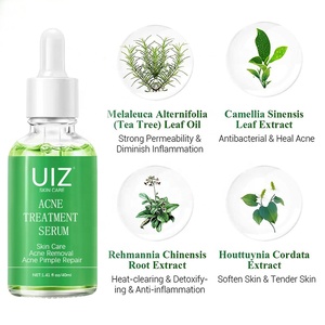 Siero <span class=keywords><strong>Viso</strong></span> all'Acido Salicilico e Tea Tree per Rimuovere l'Acne, Riparare la Pelle, Esfoliare i Punti Neri, Trattamento per la Cura della Pelle, Essenza Siero <span class=keywords><strong>Viso</strong></span> Anti-Acne - Product Image 5