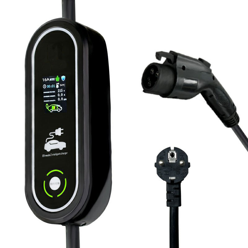 Carregador portátil de carro Tipo2 de 16a 3.6kw com cabo de 5