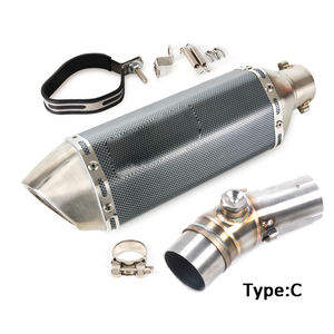 Modificado de escape de la motocicleta antideslizante para <span class=keywords><strong>Kawasaki</strong></span> ER6N Versys 650 Ninja Z650 2017-2019 silenciador mediados enlace de conexión de tubo - Product Image 3