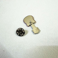 Mini Musical Instrument Crystal Rhinestone Brooch Guitar Violin Music Note Lapel Pin Suit Badge Gift