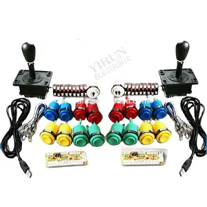 Diy arcade stick or Arcade diy Joystick kit for Mame Zero Delay USB Encoder Joystick American style long Push Button