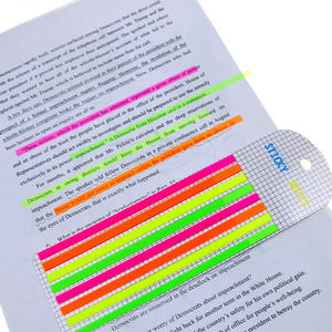 บีโคล ขายส่ง แท็บดัชนีแบบยาว สีสันสดใส โน้ตสติกกี้กันน้ำ สีฟลูออเรสเซนต์ สำหรับโรงเรียนและสำนักงาน - Product Image 4