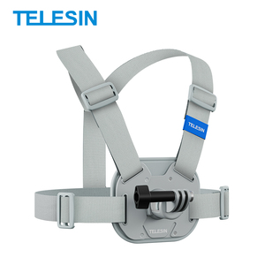 Correa de Pecho Ajustable de Liberación Rápida TELESIN Gris para Cámaras de Acción DJI <span class=keywords><strong>GOPRO</strong></span> INSTA360, Arnés Elástico para Montar en el Pecho - Product Image 3