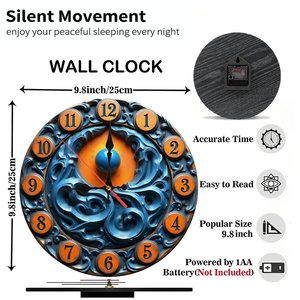 Horloge <span class=keywords><strong>murale</strong></span> en bois de 25x25 cm qui sert de rappel quotidien d'une personne, d'un événement ou d'un objectif - Product Image 3
