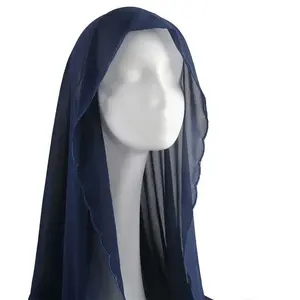 MOTIVE FORCE One piece ready to ship scarf hijab supplier wholesale chiffon muslim women custom chiffon scarf women fashion