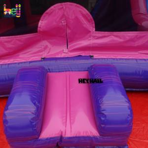 Promotion Château gonflable commercial de sécurité, grand trampoline, vente d'usine, PVC rose, combo gonflable pour l'extérieur - Product Image 6