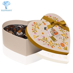 Luxury Printing Birthday Wedding Suprising Paper Cardboard <b>Heart</b> Chocolate Gift <b>Box</b> - Product Image 3
