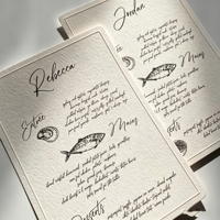Invitaciones de Boda Personalizadas, Tarjeta de Felicitación con Papel de Arte, Opciones de Papel Kraft e Impresión Offset