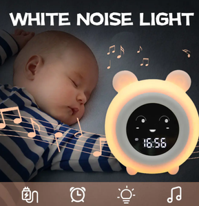 Hạnh Phúc Jack Ngủ Huấn Luyện Viên Thông Minh Kỹ Thuật Số Báo Động Trẻ Em Ngủ Huấn Luyện Viên Đồng Hồ Báo Thức Với Ánh Sáng Ban Đêm - Product Image 5