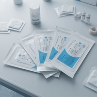 Fil de Suture Chirurgical en Gros, PGA, Polyglactine 910, Nylon, Soie, Résorbable, PGLA, Polypropylène 2/0, 6/0, 7/0, 8/0, 10/0
