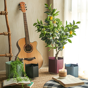 Mediados <span class=keywords><strong>de</strong></span> siglo <span class=keywords><strong>de</strong></span> interior al aire libre hexagonal olla <span class=keywords><strong>de</strong></span> Metal planta plantador Jardín <span class=keywords><strong>de</strong></span> la casa Decoración - Product Image 2