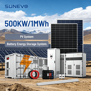 Sunevo 100kW 500kW Containerized Solar <b>Energy</b> <b>Storage</b> <b>System</b> BESS with HJT Bifacial Solar Panels for Large Scale Microgrids - Product Image 1