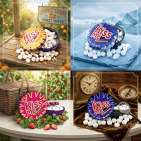 Bonbons durs à la menthe sans sucre, 12g, Chewy Click Clack, à base d'xylitol, pour cadeaux promotionnels et emballages de magasin