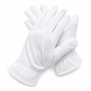 Gant de nuit en coton biologique blanc pour le soin des mains, hydratant et apaisant pour les peaux sèches et les patients souffrant d'eczéma - Product Image 1
