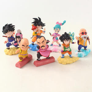 Ensemble de figurines d'anime Dragon Ball, 7 pièces, Son <span class=keywords><strong>Goku</strong></span>, Goten, Gohan, Kuririn, Bulma, Maître Roshi, <span class=keywords><strong>Chichi</strong></span>, Tao Pai Pai, modèle de jouet, 8 à 10 cm - Product Image 2