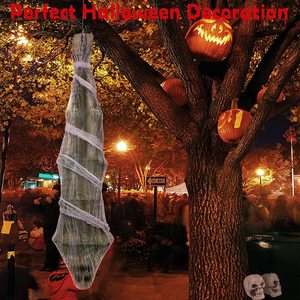 DAMAI Halloween horreur décoration accessoires 1.8 mètres à l'envers momie maison hantée chambre secrète évasion son lumière suspendu fantôme - Product Image 2