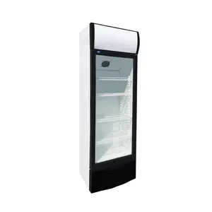 Refrigerador com visor slim de 200l, refrigerador para bebidas com exibição vertical da cerveja