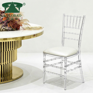 Alquiler de eventos Silla de resina plástica de princesa de cristal transparente usada Silla de comedor de restaurante - Product Image 1