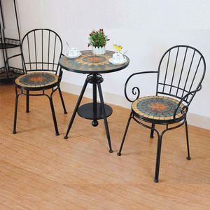 <span class=keywords><strong>Mosaico</strong></span> Giardino Balcone <span class=keywords><strong>Tavolo</strong></span> E Sedia A tre Pezzi Outdoor Patio Terrazza Per Il Tempo Libero di Sollevamento Piccolo cucchiaio di Caffè Set Da Tavola - Product Image 1