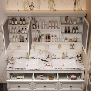 Solución de almacenamiento para baño Diseño de diseño práctico Cajón probado Rendimiento Instrucciones de cuidado detalladas Tocador de baño - Product Image 5