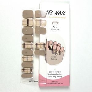 Gel Uv Vente à Chaud Autocollant Complet Longue Durée pour Ongles en Gel Déco pour la Décoration des Ongles Gel Semi-Durci Enveloppes pour Ongles - Product Image 2