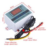 Contrôleur de thermostat pour volailles d'élevage XH-W3002 – Interrupteur de température haute précision avec affichage numérique par micro-ordinateur pour l'incubation