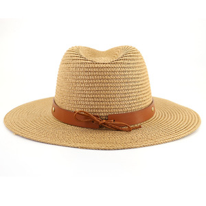 <span class=keywords><strong>2025</strong></span> mới đến mùa hè Mũ Fedora panama thời trang ngoài trời rộng vành bãi biển giấy rơm <span class=keywords><strong>hat</strong></span> - Product Image 5