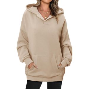 Sudadera con Capucha para Mujer FOXA, Sudadera de Manga Larga con Bolsillo Tipo Canguro, Sudadera Básica de Felpa - Product Image 4