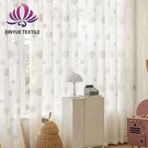 Cortinas Translúcidas Jacquard con Diseño Ondulado 3D en Relieve, Tamaño Personalizado, Elegante Diseño Arrugado, Superficie Texturizada Tipo Gamuza, Protección UV - Product Image 1