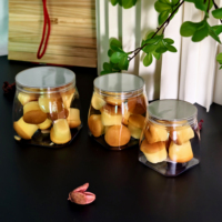 Emballage alimentaire en plastique transparent Desserts Biscuits Fruits Lasagnes Tiramisu Boîte cylindrique avec couvercle