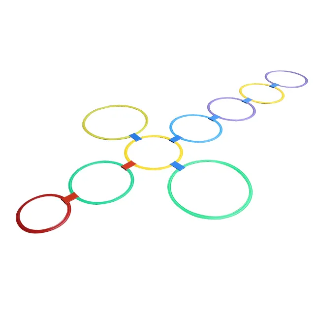 Hopfenkranz-Ring-Spiel buntes kinder-Weichplastik-Kreis-Spiel Heim Kindergarten Sinnesintegration Agilitätstraining Kreis