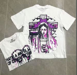 Camiseta de manga corta para hombre de algodón 100% de alta calidad con estampado 'THAT'S AWFUL LOT OF COUGH SYRUP', corte oversize y hombros caídos, escaneable - Product Image 5