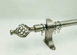 Accessoires Windows de bonne qualité Tringles à rideaux réglables allongées <span class=keywords><strong>Tringle</strong></span> à rideaux classique or argent pour la maison - Product Image 2