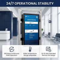 Terminal FIDS OEM Fabricado a Medida, Sistema de Pantalla LCD Personalizado con CMS para Información y Orientación de Pasajeros en Aeropuertos y Metro
