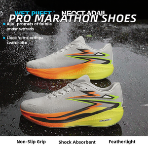 Zapatillas de Running Profesionales para Maratón, de Malla Transpirable con Cordones, Ligeras, con Placa de Carbono, para Aumentar la Altura y Amortiguación, ¡Gran Venta! - Product Image 4