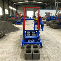 Machine mobile de fabrication de briques en ciment 2-45, petite machine à briques sans palette, pour des économies importantes