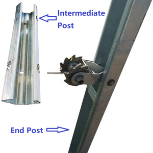 Durable Steel Core <strong>Grape</strong> <strong>Post</strong> For <strong>Vineyard</strong> <strong>Trellis</strong> Hot Dipped <strong>Galvanized</strong> Hollow Shape Pressure Treated Wood Nature - Product Image 3