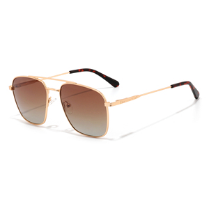 Unisex Pilot Sunglasses Full Rim Rectangle Metal Frame Green Polarized Lens UV400 Protection Temple Outside Outdoor Adult - Product Image 5