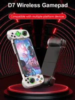 Manette de jeu sans fil D7 BT5.0 extensible avec capteur six axes pour PS4, PS3, Switch, PC, Android, iOS