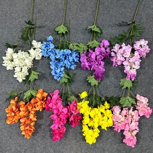 Bougainvillier en soie artificielle de qualité supérieure <span class=keywords><strong>jaune</strong></span> bleu rose 89cm tige fausse fleur de prunier bougainvillier pour décor d'anniversaire d'événement - Product Image 2